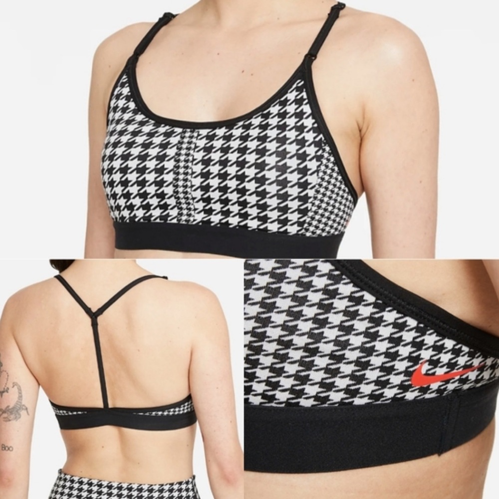 Nike clash houndstooth sports bra